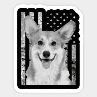 Corgi Craze Fashionable Tee Celebrating the Charm of Corgis Everywhere Sticker